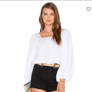 Faithfull the brand white Jane top